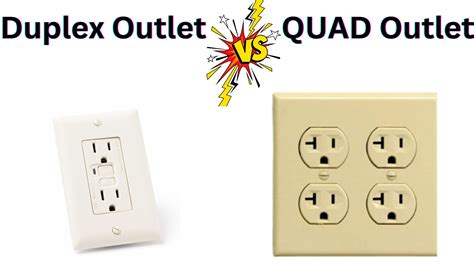 quad electrical box|what is a duplex outlet.